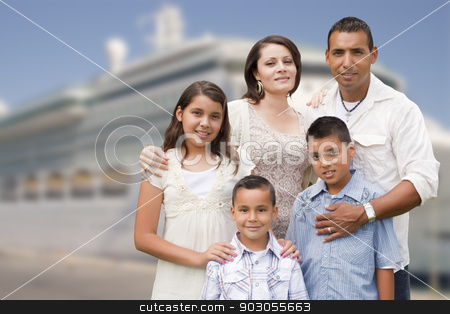 To use this stock image in your creative project, please select the size you need over to the right and click the "Add to Cart" button.
Your downloaded image will come with the Cutcaster watermark removed so don’t worry about the watermark you see on this page. Young Happy Hispanic Family In Front of Cruise Ship stock photo, Young Happy Hispanic Family On The Dock In Front of a Cruise Ship. by Andy Dean