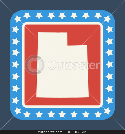 To use this stock image in your creative project, please select the size you need over to the right and click the "Add to Cart" button.
Your downloaded image will come with the Cutcaster watermark removed so don’t worry about the watermark you see on this page. Utah state button stock photo, Utah state button on American flag in flat web design style, isolated on white background. by Martin Crowdy