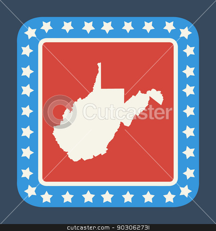 To use this stock image in your creative project, please select the size you need over to the right and click the "Add to Cart" button.
Your downloaded image will come with the Cutcaster watermark removed so don’t worry about the watermark you see on this page. West Virginia state button stock photo, West Virginia state button on American flag in flat web design style, isolated on white background. by Martin Crowdy
