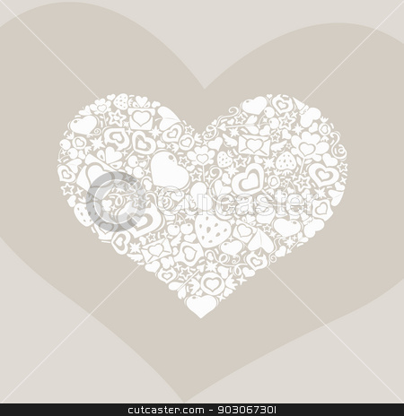 To use this stock image in your creative project, please select the size you need over to the right and click the "Add to Cart" button.
Your downloaded image will come with the Cutcaster watermark removed so don’t worry about the watermark you see on this page. Valentites heart of objects white on biege stock vector clipart, Symbol of Valentine's Day. White on biege heart of valentines icons. by Viachaslau Vaitsenok