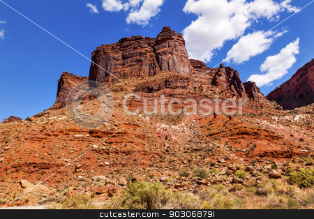 To use this stock image in your creative project, please select the size you need over to the right and click the "Add to Cart" button.
Your downloaded image will come with the Cutcaster watermark removed so don’t worry about the watermark you see on this page. Rock Canyon Butte Outside Arches National Park Moab Utah stock photo, Red Rock Canyon Butte Outside Arches National Park Moab Utah USA Southwest. by William Perry