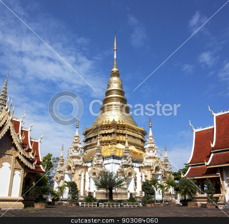 To use this stock image in your creative project, please select the size you need over to the right and click the "Add to Cart" button.
Your downloaded image will come with the Cutcaster watermark removed so don’t worry about the watermark you see on this page. Buddhist places of worship stock photo, Buddhist religious worship place Wednesday Lamphun Thailand by janniwet