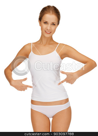 To use this stock image in your creative project, please select the size you need over to the right and click the "Add to Cart" button.
Your downloaded image will come with the Cutcaster watermark removed so don’t worry about the watermark you see on this page. slimming concept stock photo, picture of woman in cotton underwear showing slimming concept by Syda Productions
