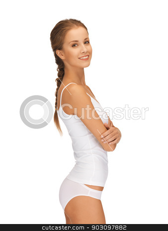 To use this stock image in your creative project, please select the size you need over to the right and click the "Add to Cart" button.
Your downloaded image will come with the Cutcaster watermark removed so don’t worry about the watermark you see on this page. beautiful woman in cotton undrewear stock photo, picture of beautiful woman in cotton undrewear by Syda Productions