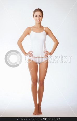 To use this stock image in your creative project, please select the size you need over to the right and click the "Add to Cart" button.
Your downloaded image will come with the Cutcaster watermark removed so don’t worry about the watermark you see on this page. beautiful woman in cotton undrewear stock photo, picture of beautiful woman in cotton undrewear by Syda Productions