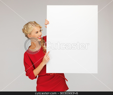To use this stock image in your creative project, please select the size you need over to the right and click the "Add to Cart" button.
Your downloaded image will come with the Cutcaster watermark removed so don’t worry about the watermark you see on this page. lovely woman in red dress with blank board stock photo, picture of lovely woman in red dress with blank board by Syda Productions