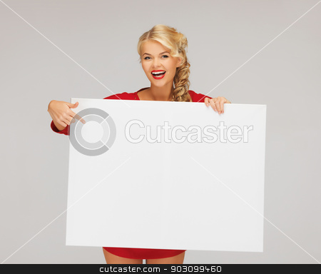 To use this stock image in your creative project, please select the size you need over to the right and click the "Add to Cart" button.
Your downloaded image will come with the Cutcaster watermark removed so don’t worry about the watermark you see on this page. lovely woman in red dress with blank board stock photo, picture of lovely woman in red dress with blank board by Syda Productions