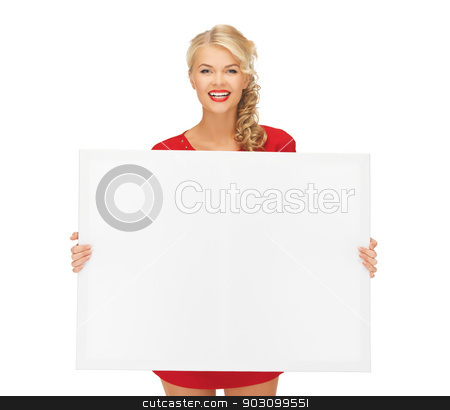 To use this stock image in your creative project, please select the size you need over to the right and click the "Add to Cart" button.
Your downloaded image will come with the Cutcaster watermark removed so don’t worry about the watermark you see on this page. lovely woman in red dress with blank board stock photo, picture of lovely woman in red dress with blank board by Syda Productions