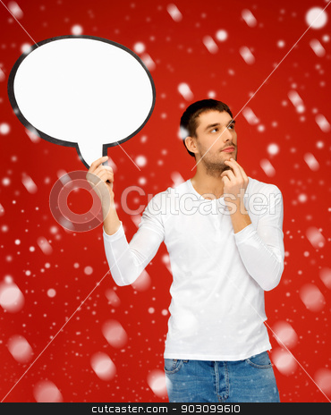 To use this stock image in your creative project, please select the size you need over to the right and click the "Add to Cart" button.
Your downloaded image will come with the Cutcaster watermark removed so don’t worry about the watermark you see on this page. pensive man with blank text bubble stock photo, bright picture of pensive man with blank text bubble. by Syda Productions