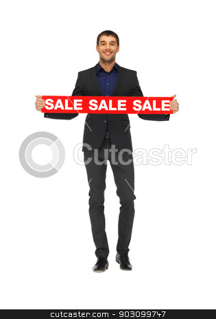 To use this stock image in your creative project, please select the size you need over to the right and click the "Add to Cart" button.
Your downloaded image will come with the Cutcaster watermark removed so don’t worry about the watermark you see on this page. handsome man in suit with sale sign stock photo, picture of handsome man in suit with sale sign. by Syda Productions