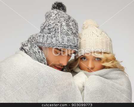 To use this stock image in your creative project, please select the size you need over to the right and click the "Add to Cart" button.
Your downloaded image will come with the Cutcaster watermark removed so don’t worry about the watermark you see on this page. family couple under warm blanket stock photo, bright picture of family couple under warm blanket by Syda Productions