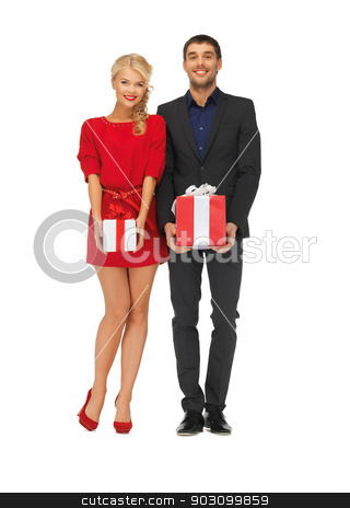 To use this stock image in your creative project, please select the size you need over to the right and click the "Add to Cart" button.
Your downloaded image will come with the Cutcaster watermark removed so don’t worry about the watermark you see on this page. man and woman with gift boxes stock photo, picture of man and woman with gift boxes by Syda Productions