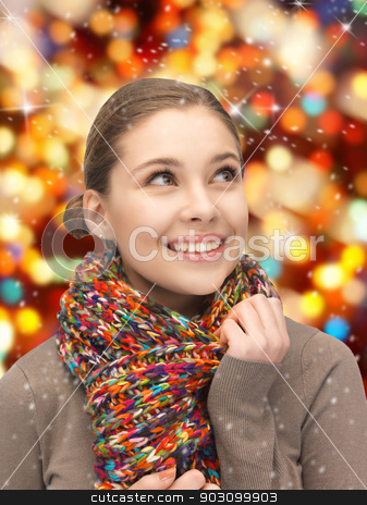 To use this stock image in your creative project, please select the size you need over to the right and click the "Add to Cart" button.
Your downloaded image will come with the Cutcaster watermark removed so don’t worry about the watermark you see on this page. beautiful woman in muffler stock photo, bright picture of beautiful woman in muffler by Syda Productions