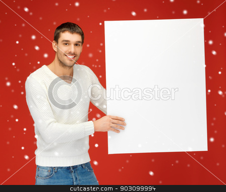 To use this stock image in your creative project, please select the size you need over to the right and click the "Add to Cart" button.
Your downloaded image will come with the Cutcaster watermark removed so don’t worry about the watermark you see on this page. handsome man with big blank board stock photo, bright picture of handsome man with big blank board. by Syda Productions