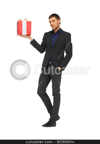 To use this stock image in your creative project, please select the size you need over to the right and click the "Add to Cart" button.
Your downloaded image will come with the Cutcaster watermark removed so don’t worry about the watermark you see on this page. handsome man in suit with a gift box stock photo, picture of handsome man in suit with a gift box. by Syda Productions