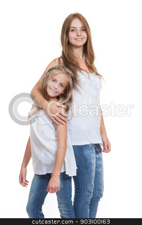 To use this stock image in your creative project, please select the size you need over to the right and click the "Add to Cart" button.
Your downloaded image will come with the Cutcaster watermark removed so don’t worry about the watermark you see on this page. young mum and daughter or sister stock photo, young mum and daughter or little sister by mandygodbehear