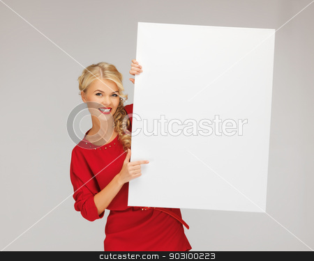 To use this stock image in your creative project, please select the size you need over to the right and click the "Add to Cart" button.
Your downloaded image will come with the Cutcaster watermark removed so don’t worry about the watermark you see on this page. lovely woman in red dress with blank board stock photo, picture of lovely woman in red dress with blank board by Syda Productions