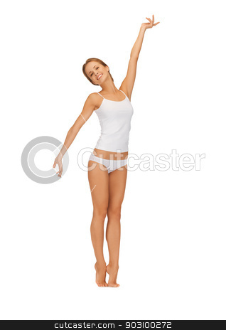 To use this stock image in your creative project, please select the size you need over to the right and click the "Add to Cart" button.
Your downloaded image will come with the Cutcaster watermark removed so don’t worry about the watermark you see on this page. beautiful woman in cotton undrewear stock photo, picture of beautiful woman in cotton undrewear by Syda Productions