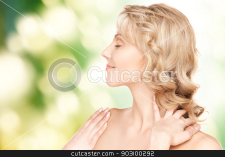 To use this stock image in your creative project, please select the size you need over to the right and click the "Add to Cart" button.
Your downloaded image will come with the Cutcaster watermark removed so don’t worry about the watermark you see on this page. beautiful woman stock photo, bright closeup portrait picture of beautiful woman by Syda Productions
