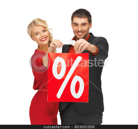 To use this stock image in your creative project, please select the size you need over to the right and click the "Add to Cart" button.
Your downloaded image will come with the Cutcaster watermark removed so don’t worry about the watermark you see on this page. man and woman with shopping bag stock photo, bright picture of man and woman with shopping bag by Syda Productions