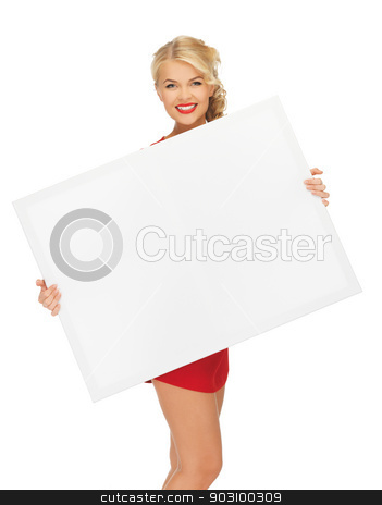 To use this stock image in your creative project, please select the size you need over to the right and click the "Add to Cart" button.
Your downloaded image will come with the Cutcaster watermark removed so don’t worry about the watermark you see on this page. lovely woman in red dress with blank board stock photo, picture of lovely woman in red dress with blank board by Syda Productions