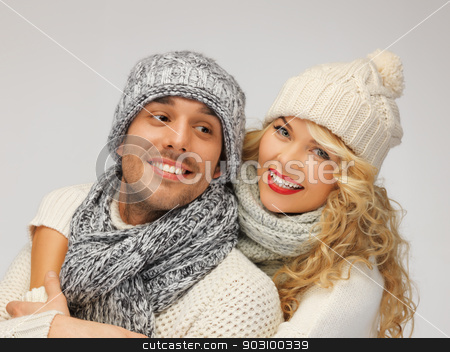 To use this stock image in your creative project, please select the size you need over to the right and click the "Add to Cart" button.
Your downloaded image will come with the Cutcaster watermark removed so don’t worry about the watermark you see on this page. family couple in a winter clothes stock photo, bright picture of family couple in a winter clothes by Syda Productions