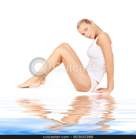To use this stock image in your creative project, please select the size you need over to the right and click the "Add to Cart" button.
Your downloaded image will come with the Cutcaster watermark removed so don’t worry about the watermark you see on this page. beautiful woman in cotton undrewear on white sand stock photo, picture of beautiful woman in cotton undrewear on white sand by Syda Productions