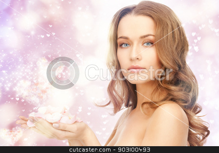 To use this stock image in your creative project, please select the size you need over to the right and click the "Add to Cart" button.
Your downloaded image will come with the Cutcaster watermark removed so don’t worry about the watermark you see on this page. beautiful woman with rose petals stock photo, picture of beautiful woman with rose petals and hearts. by Syda Productions