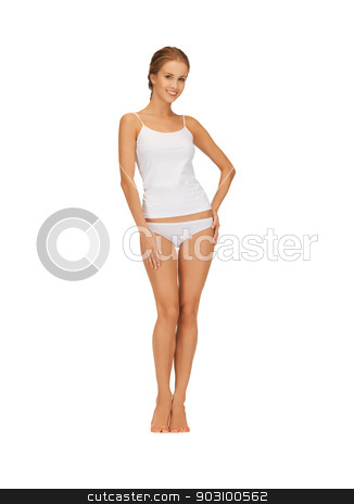 To use this stock image in your creative project, please select the size you need over to the right and click the "Add to Cart" button.
Your downloaded image will come with the Cutcaster watermark removed so don’t worry about the watermark you see on this page. beautiful woman in cotton undrewear stock photo, picture of beautiful woman in cotton undrewear by Syda Productions