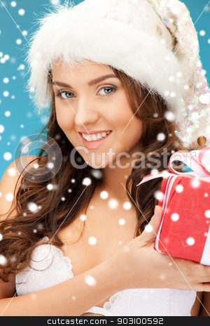 To use this stock image in your creative project, please select the size you need over to the right and click the "Add to Cart" button.
Your downloaded image will come with the Cutcaster watermark removed so don’t worry about the watermark you see on this page. santa helper girl with gift box stock photo, picture of cheerful santa helper girl with gift box by Syda Productions