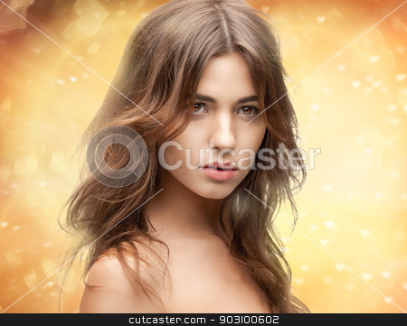 To use this stock image in your creative project, please select the size you need over to the right and click the "Add to Cart" button.
Your downloaded image will come with the Cutcaster watermark removed so don’t worry about the watermark you see on this page. beautiful woman stock photo, bright closeup portrait picture of beautiful woman by Syda Productions