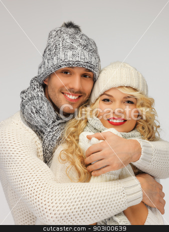 To use this stock image in your creative project, please select the size you need over to the right and click the "Add to Cart" button.
Your downloaded image will come with the Cutcaster watermark removed so don’t worry about the watermark you see on this page. family couple in a winter clothes stock photo, bright picture of family couple in a winter clothes by Syda Productions