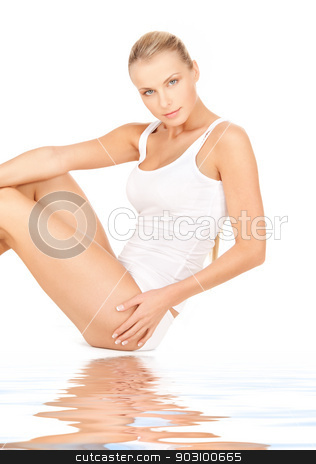 To use this stock image in your creative project, please select the size you need over to the right and click the "Add to Cart" button.
Your downloaded image will come with the Cutcaster watermark removed so don’t worry about the watermark you see on this page. beautiful woman in cotton undrewear on white sand stock photo, picture of beautiful woman in cotton undrewear on white sand by Syda Productions
