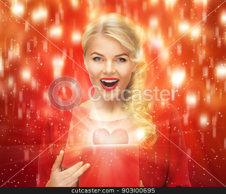 To use this stock image in your creative project, please select the size you need over to the right and click the "Add to Cart" button.
Your downloaded image will come with the Cutcaster watermark removed so don’t worry about the watermark you see on this page. lovely woman in red dress with valentine gift box stock photo, picture of lovely woman in red dress with valentine gift box by Syda Productions