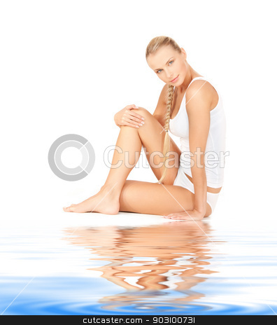 To use this stock image in your creative project, please select the size you need over to the right and click the "Add to Cart" button.
Your downloaded image will come with the Cutcaster watermark removed so don’t worry about the watermark you see on this page. beautiful woman in cotton undrewear on white sand stock photo, picture of beautiful woman in cotton undrewear on white sand by Syda Productions
