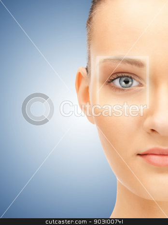 To use this stock image in your creative project, please select the size you need over to the right and click the "Add to Cart" button.
Your downloaded image will come with the Cutcaster watermark removed so don’t worry about the watermark you see on this page. beautiful woman stock photo, bright closeup portrait picture of beautiful woman by Syda Productions