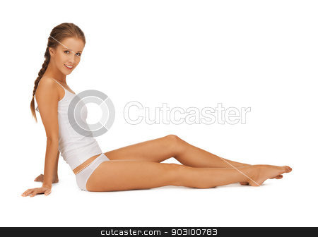 To use this stock image in your creative project, please select the size you need over to the right and click the "Add to Cart" button.
Your downloaded image will come with the Cutcaster watermark removed so don’t worry about the watermark you see on this page. beautiful woman in cotton undrewear stock photo, picture of beautiful woman in cotton undrewear by Syda Productions