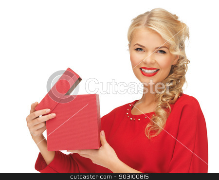 To use this stock image in your creative project, please select the size you need over to the right and click the "Add to Cart" button.
Your downloaded image will come with the Cutcaster watermark removed so don’t worry about the watermark you see on this page. lovely woman in red dress with opened gift box stock photo, picture of lovely woman in red dress with opened gift box by Syda Productions