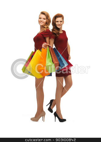 To use this stock image in your creative project, please select the size you need over to the right and click the "Add to Cart" button.
Your downloaded image will come with the Cutcaster watermark removed so don’t worry about the watermark you see on this page. two teenage girls with shopping bags stock photo, picture of two teenage girls in red dresses with shopping bags by Syda Productions