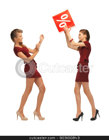 To use this stock image in your creative project, please select the size you need over to the right and click the "Add to Cart" button.
Your downloaded image will come with the Cutcaster watermark removed so don’t worry about the watermark you see on this page. two teenage girls in red dresses with percent sign stock photo, picture of two teenage girls in red dresses with percent sign by Syda Productions