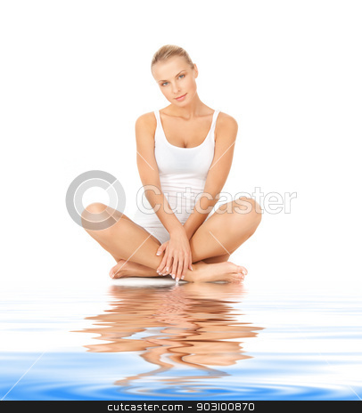 To use this stock image in your creative project, please select the size you need over to the right and click the "Add to Cart" button.
Your downloaded image will come with the Cutcaster watermark removed so don’t worry about the watermark you see on this page. beautiful woman in cotton undrewear on white sand stock photo, picture of beautiful woman in cotton undrewear on white sand by Syda Productions
