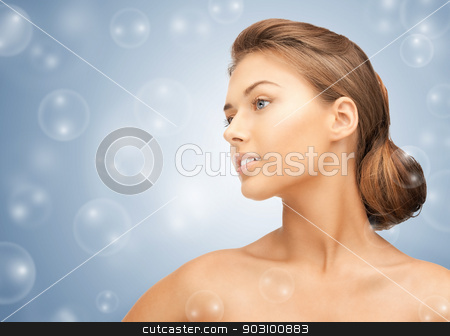 To use this stock image in your creative project, please select the size you need over to the right and click the "Add to Cart" button.
Your downloaded image will come with the Cutcaster watermark removed so don’t worry about the watermark you see on this page. beautiful woman stock photo, bright closeup portrait picture of beautiful woman by Syda Productions