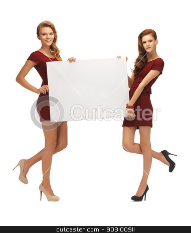 To use this stock image in your creative project, please select the size you need over to the right and click the "Add to Cart" button.
Your downloaded image will come with the Cutcaster watermark removed so don’t worry about the watermark you see on this page. two teenage girls in red dresses with blank board stock photo, picture of two teenage girls in red dresses with blank board by Syda Productions