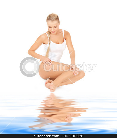 To use this stock image in your creative project, please select the size you need over to the right and click the "Add to Cart" button.
Your downloaded image will come with the Cutcaster watermark removed so don’t worry about the watermark you see on this page. beautiful woman in cotton undrewear on white sand stock photo, picture of beautiful woman in cotton undrewear on white sand by Syda Productions
