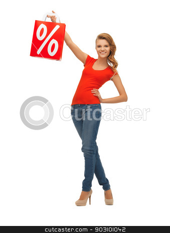 To use this stock image in your creative project, please select the size you need over to the right and click the "Add to Cart" button.
Your downloaded image will come with the Cutcaster watermark removed so don’t worry about the watermark you see on this page. teenage girl in red t-shirt with shopping bag stock photo, picture of teenage girl in red t-shirt with shopping bag by Syda Productions