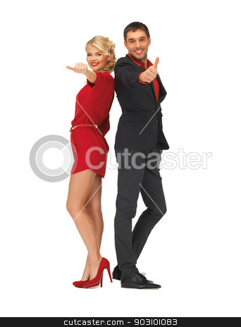 To use this stock image in your creative project, please select the size you need over to the right and click the "Add to Cart" button.
Your downloaded image will come with the Cutcaster watermark removed so don’t worry about the watermark you see on this page. handsome man and lovely woman showing thumbs up stock photo, picture of handsome man and lovely woman showing thumbs up by Syda Productions