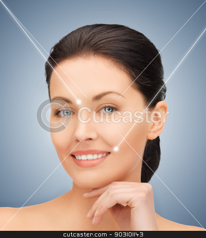 To use this stock image in your creative project, please select the size you need over to the right and click the "Add to Cart" button.
Your downloaded image will come with the Cutcaster watermark removed so don’t worry about the watermark you see on this page. face and hands of beautiful woman stock photo, picture of beautiful woman ready for cosmetic surgery by Syda Productions