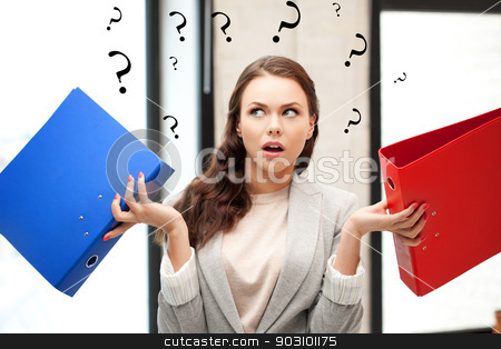To use this stock image in your creative project, please select the size you need over to the right and click the "Add to Cart" button.
Your downloaded image will come with the Cutcaster watermark removed so don’t worry about the watermark you see on this page. woman with folders stock photo, bright picture of beautiful woman with folders by Syda Productions