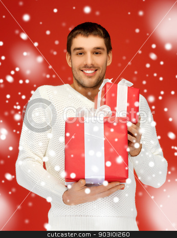 To use this stock image in your creative project, please select the size you need over to the right and click the "Add to Cart" button.
Your downloaded image will come with the Cutcaster watermark removed so don’t worry about the watermark you see on this page. man holding many gift boxes stock photo, bright picture of handsome man holding many gift boxes. by Syda Productions
