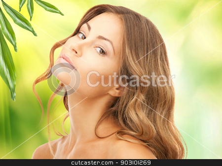 To use this stock image in your creative project, please select the size you need over to the right and click the "Add to Cart" button.
Your downloaded image will come with the Cutcaster watermark removed so don’t worry about the watermark you see on this page. beautiful woman with green leaves stock photo, picture of beautiful woman with green leaves by Syda Productions